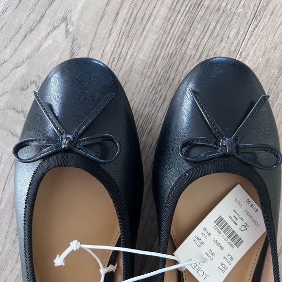 J CREW NWT $118 Classic Ballet Flats in Black Leather Size 8.5 - Picture 4 of 6